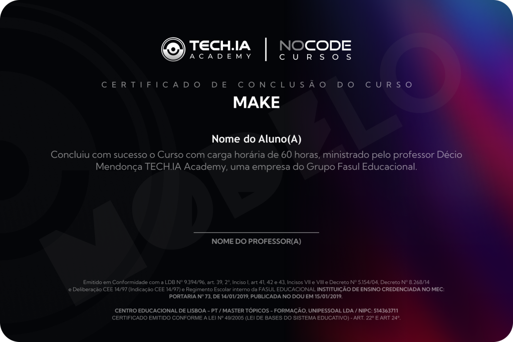 Certificado Curso de Make
